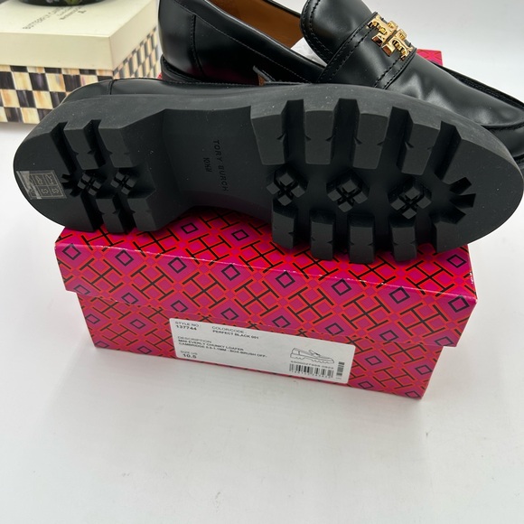 Women's Tory Burch Everly chunky leather loafers size 10.5 US - Picture 5 of 10